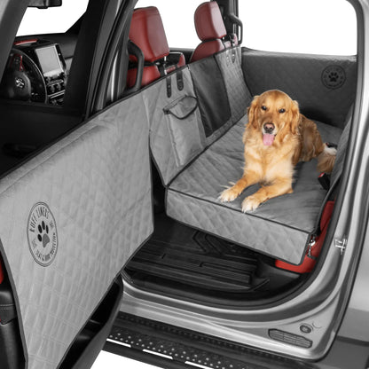 Hard Bottom Backseat Extender for Dogs with Door Protection
