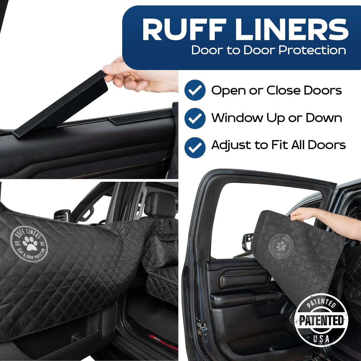 Hard Bottom Backseat Extender for Dogs with Door Protection