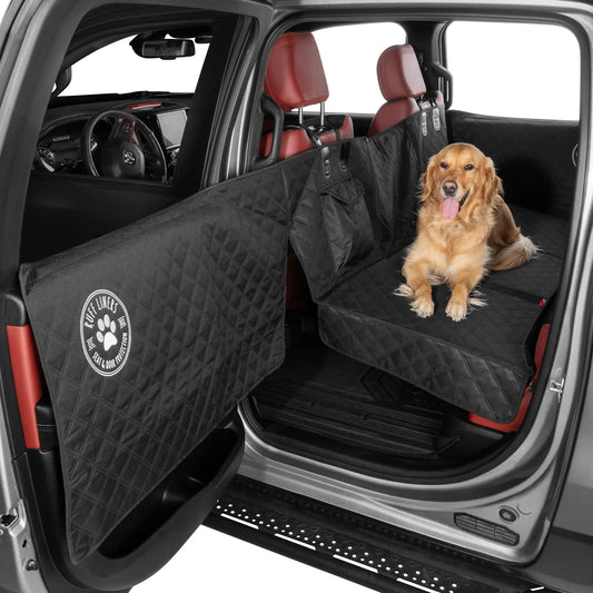 Hard Bottom Backseat Extender for Dogs with Door Protection