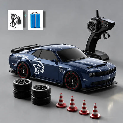 1:24 Full Proportional Throttle Electric RC Racing Car Model - Fast Remote Controlled Toy