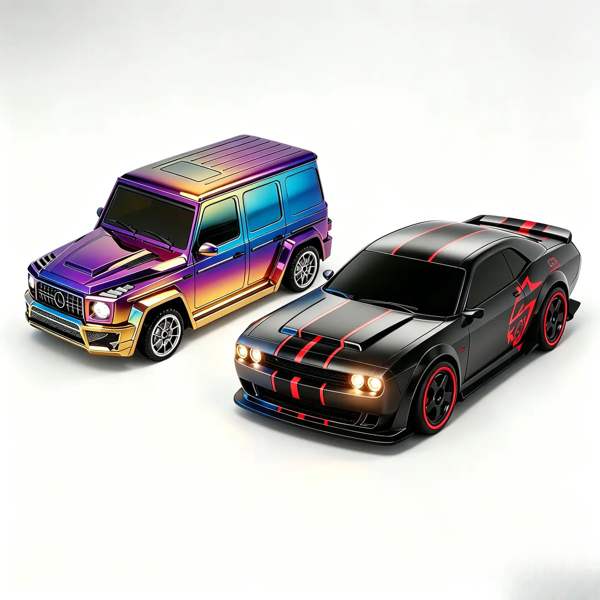 1:24 Full Proportional Throttle Electric RC Racing Car Model - Fast Remote Controlled Toy