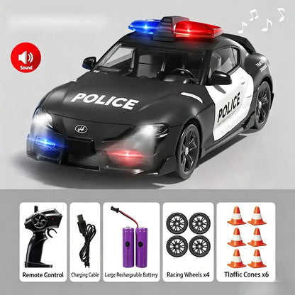 1:24 Full Proportional Throttle Electric RC Racing Car Model - Fast Remote Controlled Toy